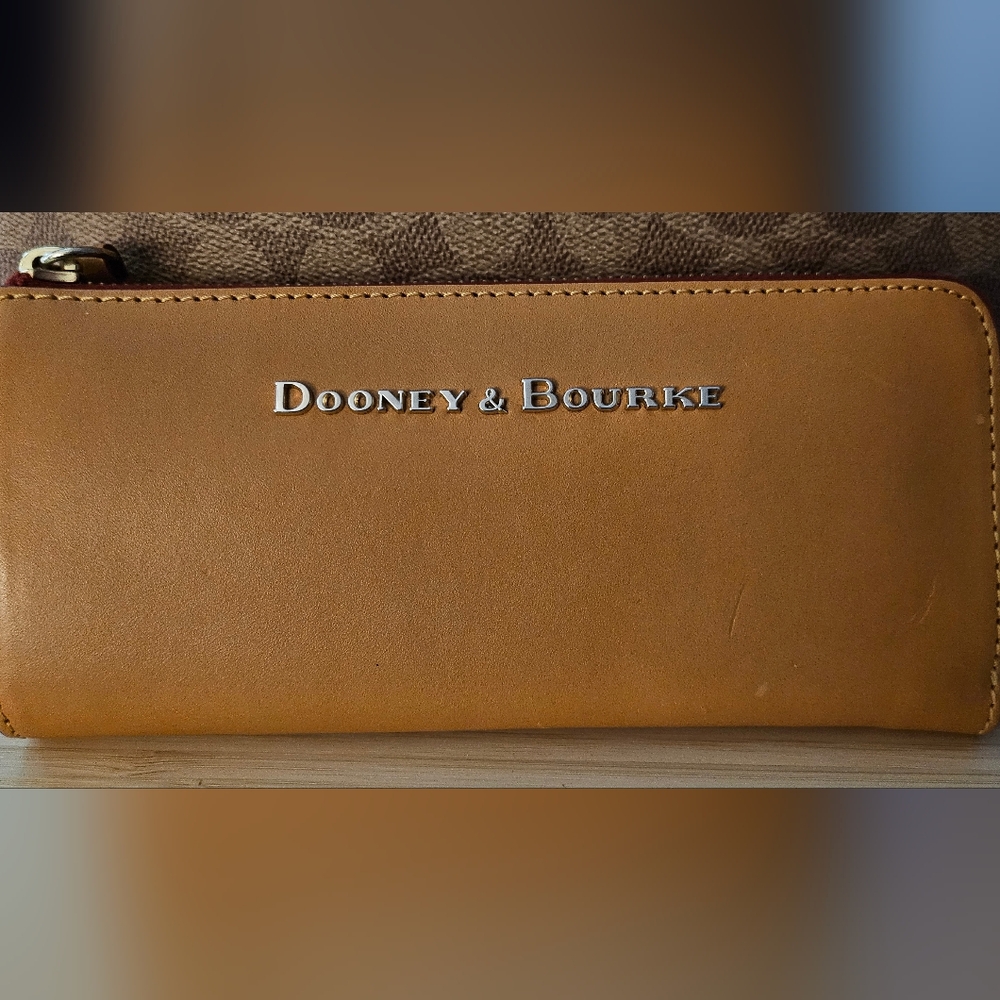 Dooney & Bourke Brown Leather Wallet